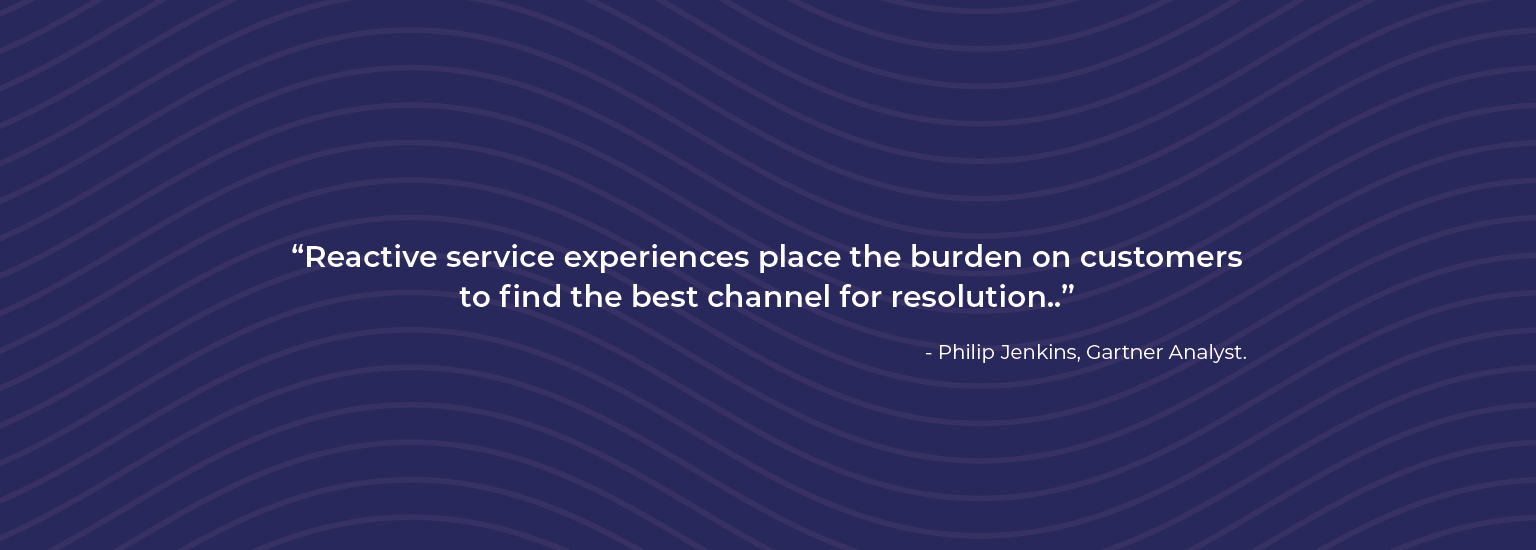 Quote on reactive customer service