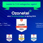 Ozonetel Named CX Leader in G2’s Spring 2024 Report
